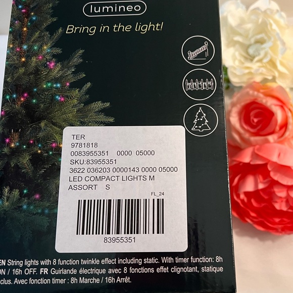 Anthropologie Lumineo LED Compact Utility Light Strand, Multi Color 74 ft long! - Picture 3 of 7